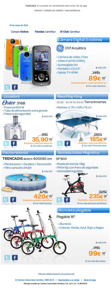 Newsletter Carrefour
