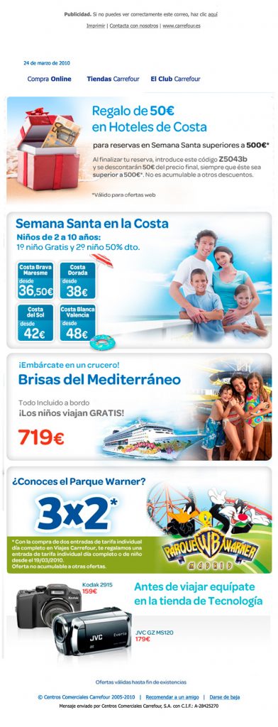 Newsletter Carrefour